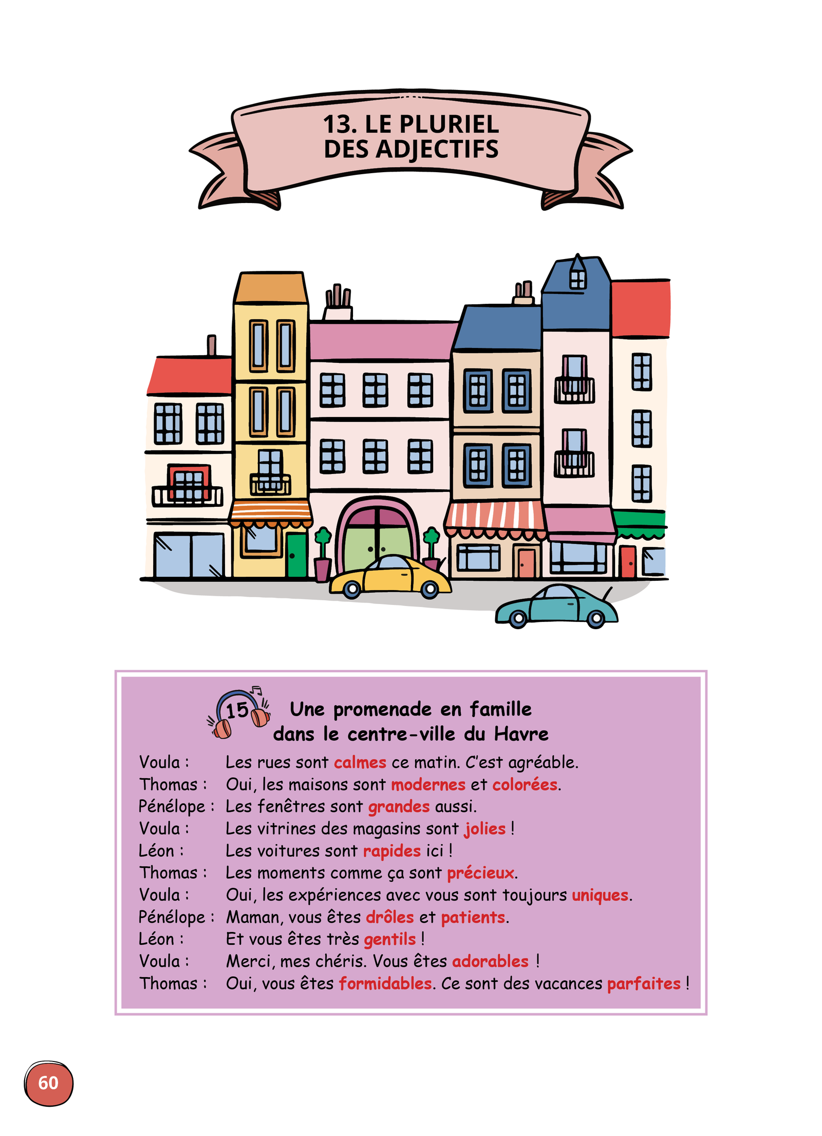 Γραμματική Γαλλικής γλώσσας δείγμα εικονογράφησης διαλόγου