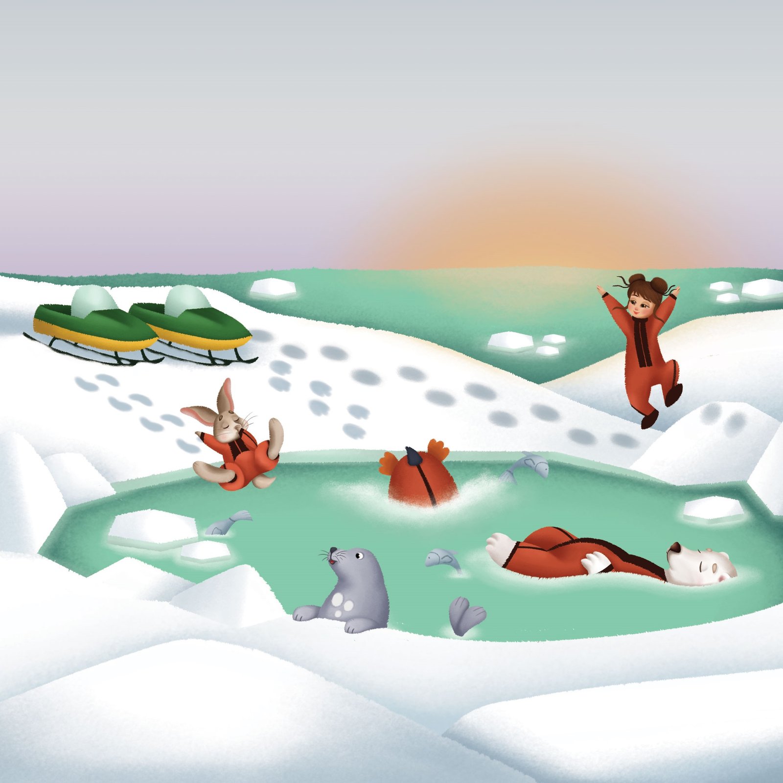 παιδικό παραμύθι Ταξιδεύοντας με τη Σουρίκο στη Φινλανδία και Λαπωνία