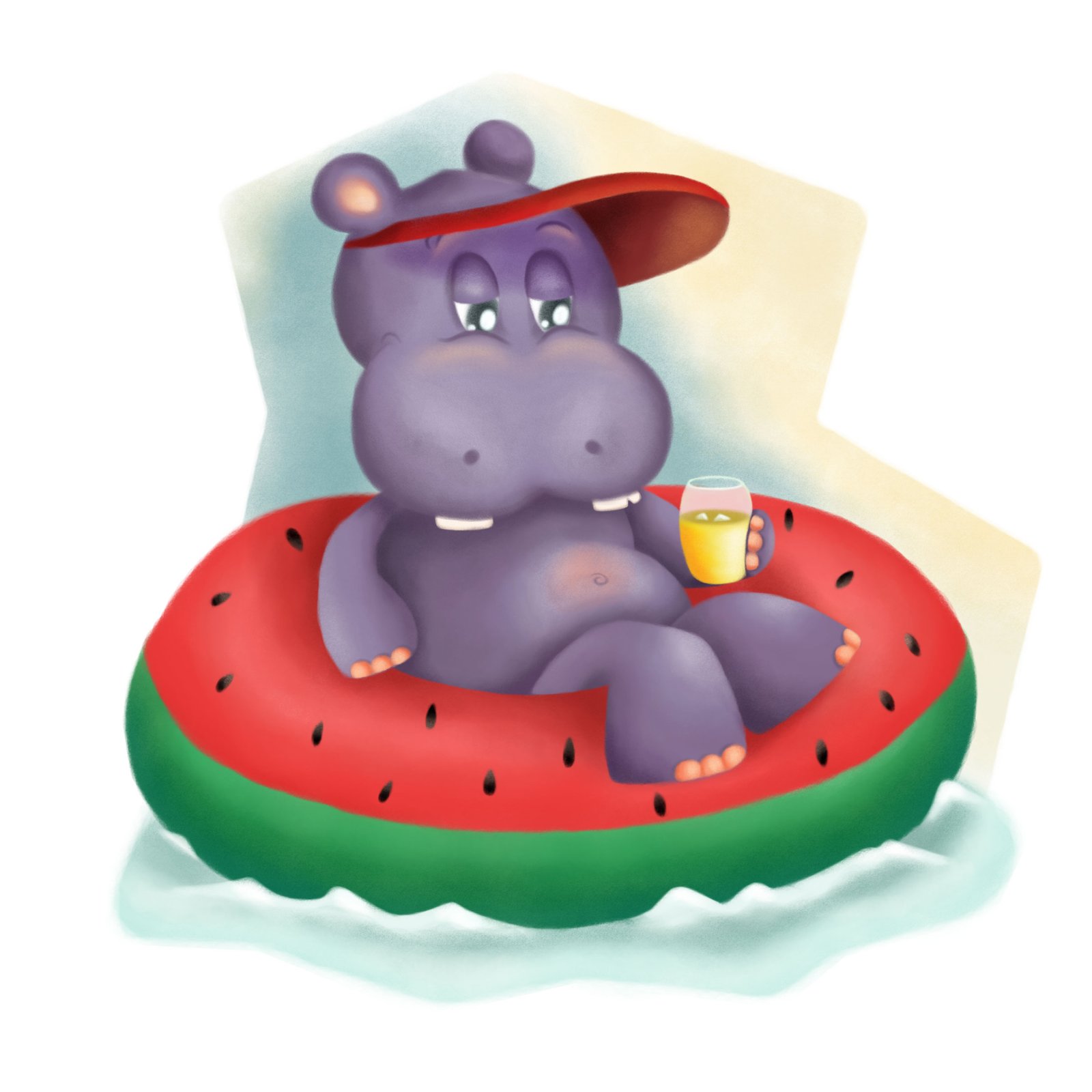 Παιδικό εικονογραφημένο βιβλίο Μάρλο το μικρό Ιπποποταμάκι - δείγμα με ζώα